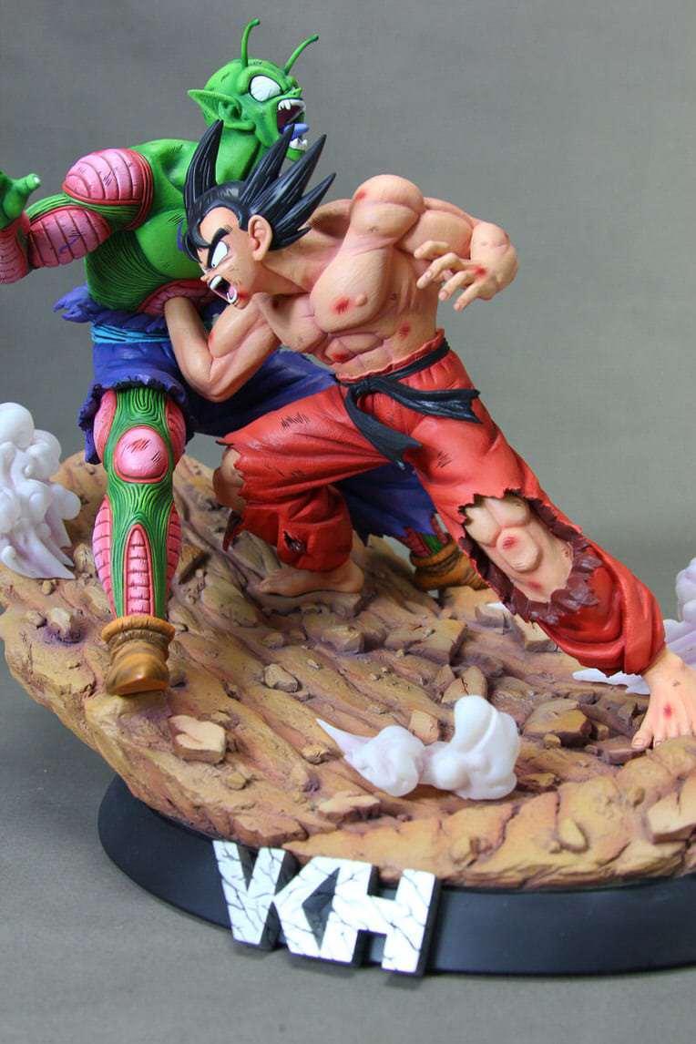 Custom VKH Dragon Ball Goku vs Piccolo Resin Statue Statue Unboxing